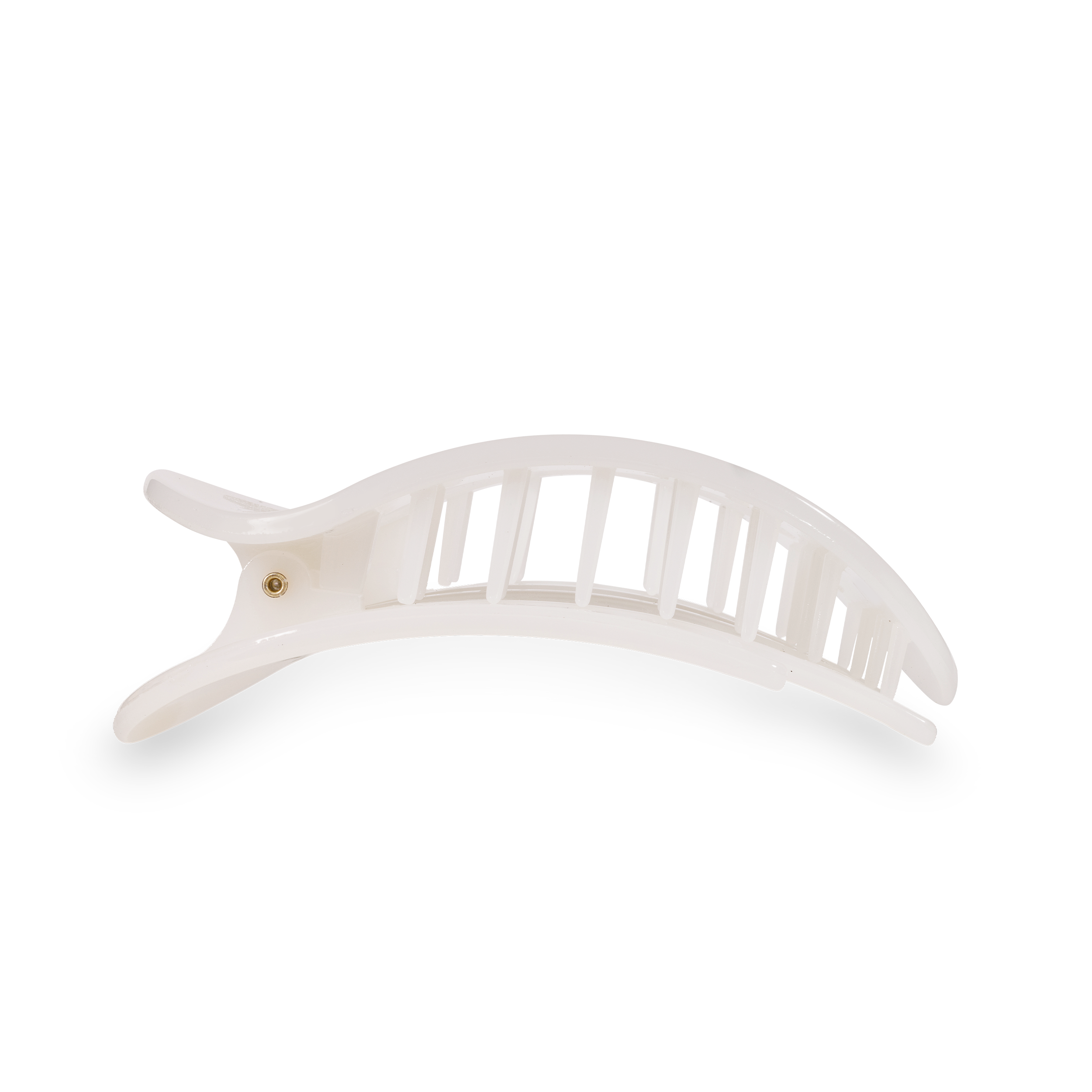 Teleties Small Flat Rectangle Hair Clip Jet Black