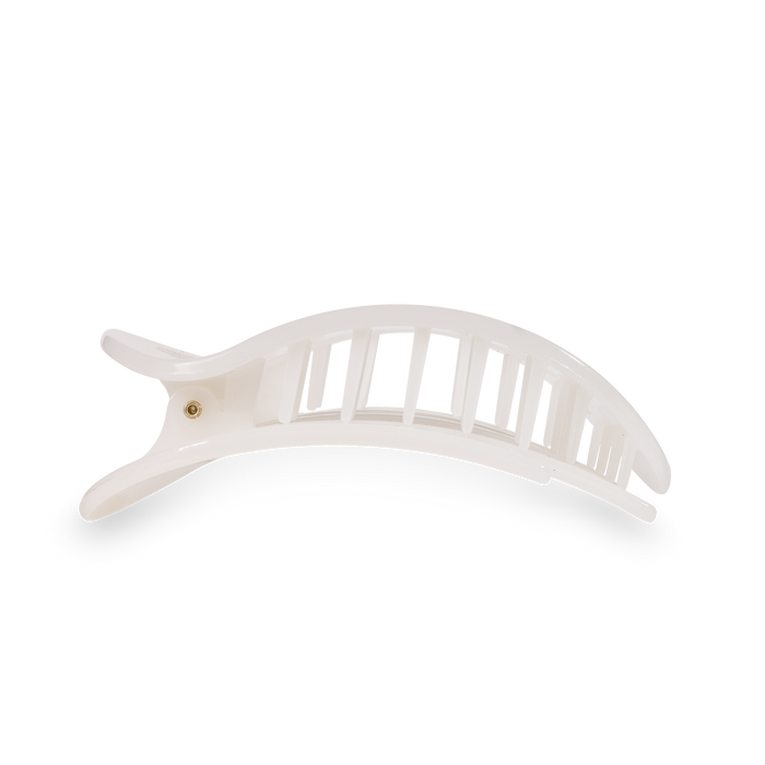 Teleties Small Flat Rectangle Hair Clip Jet Black