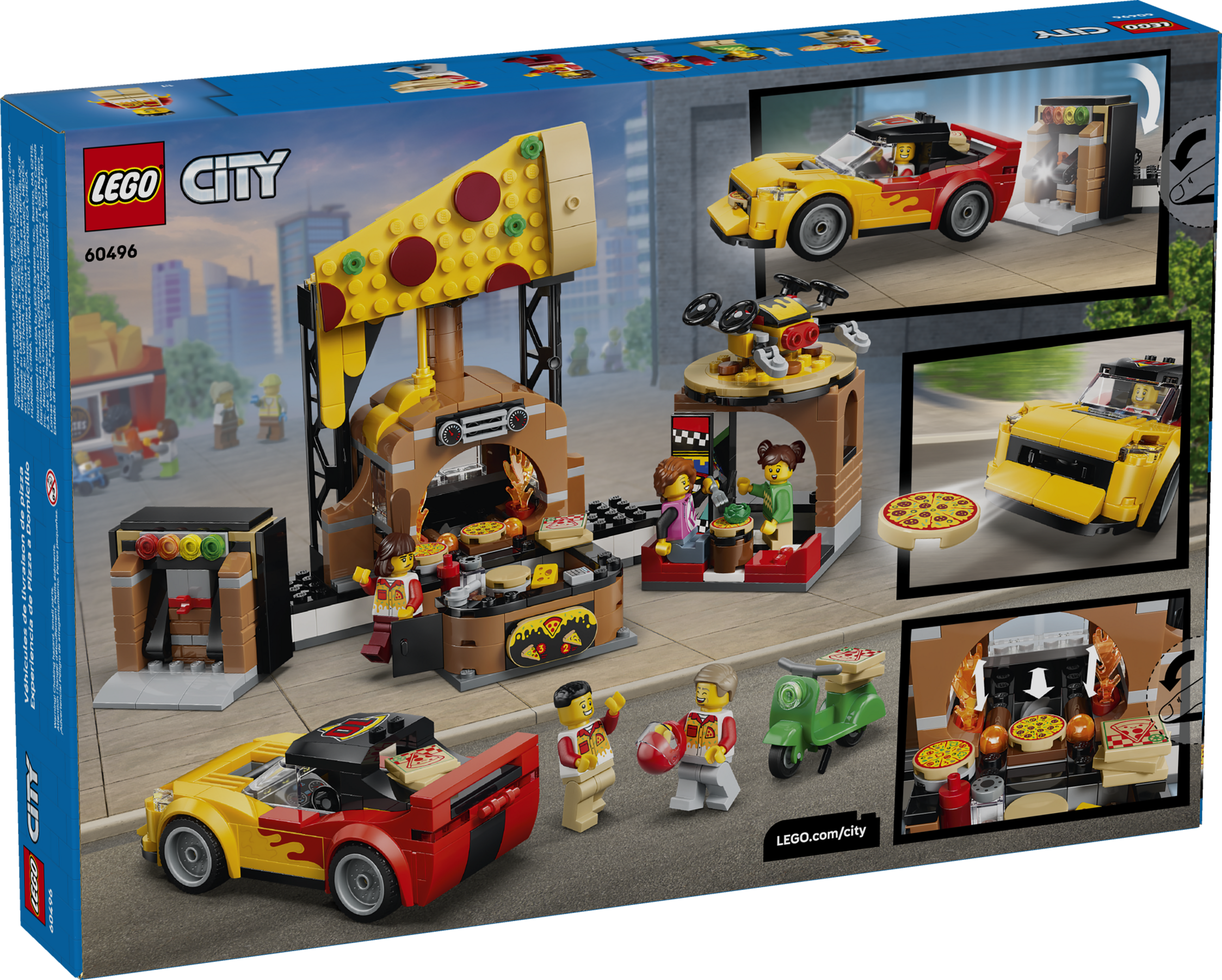 LEGO City Pizza Delivery Experience with Vehicles 60496