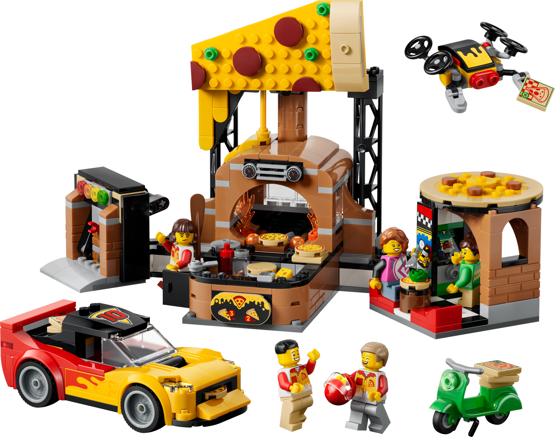 LEGO City Pizza Delivery Experience with Vehicles 60496
