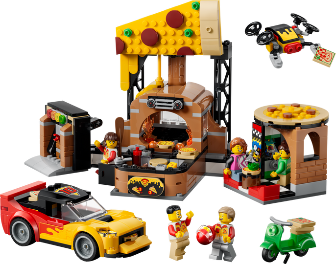 LEGO City Pizza Delivery Experience with Vehicles 60496