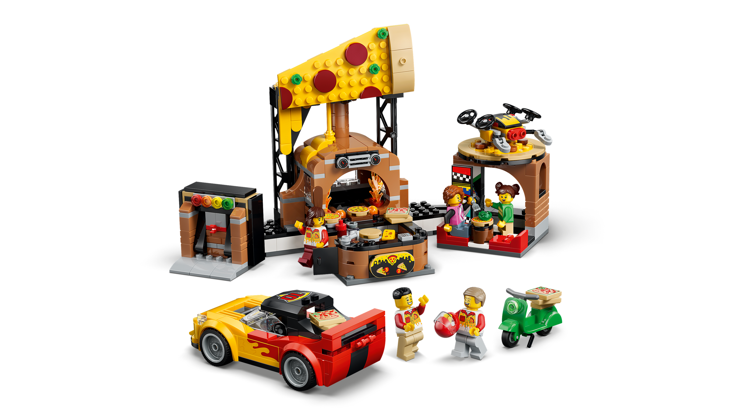 LEGO City Pizza Delivery Experience with Vehicles 60496