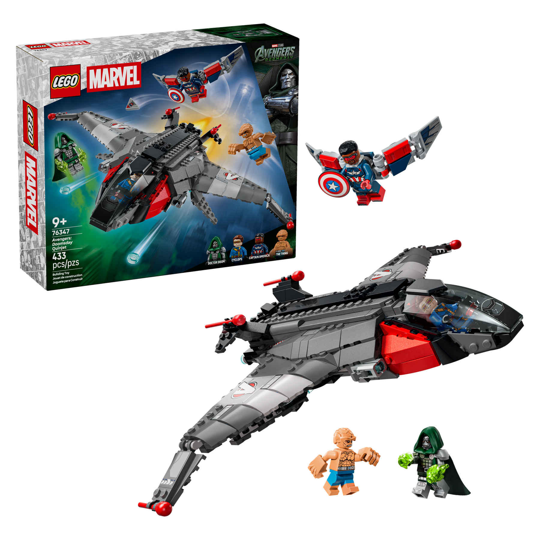 LEGO Marvel Avengers: Doomsday Quinjet 76347 Building Toy