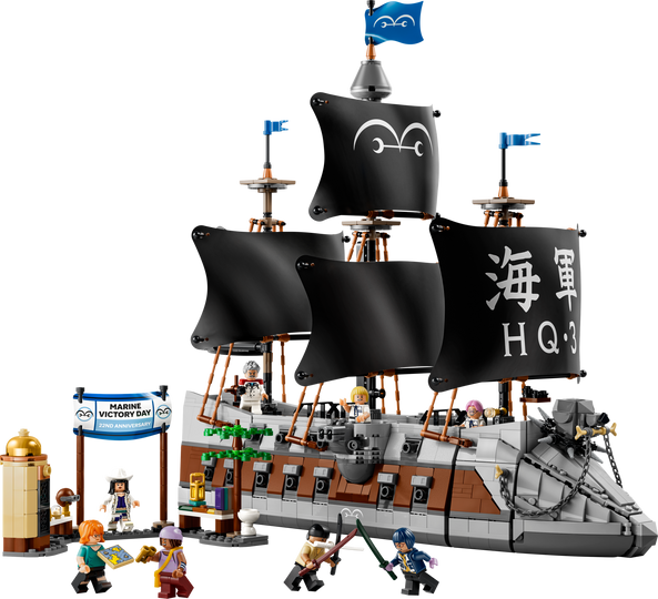 LEGO One Piece Garp's Marine Battleship Building Kit 75646