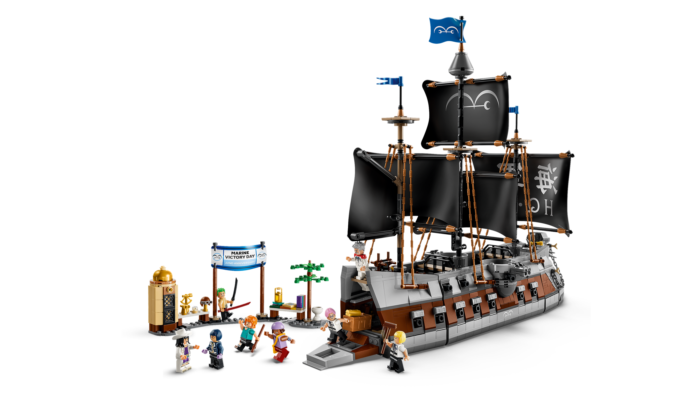 LEGO One Piece Garp's Marine Battleship Building Kit 75646