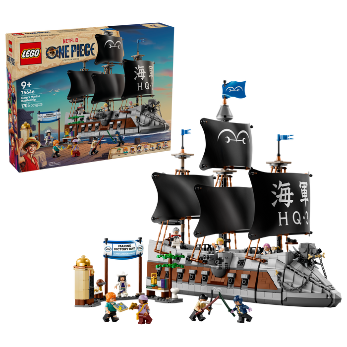 LEGO One Piece Garp's Marine Battleship Building Kit 75646