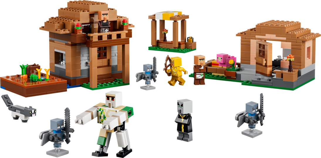 LEGO Minecraft Evoker Village Attack 21596 Building Set 607 Pieces