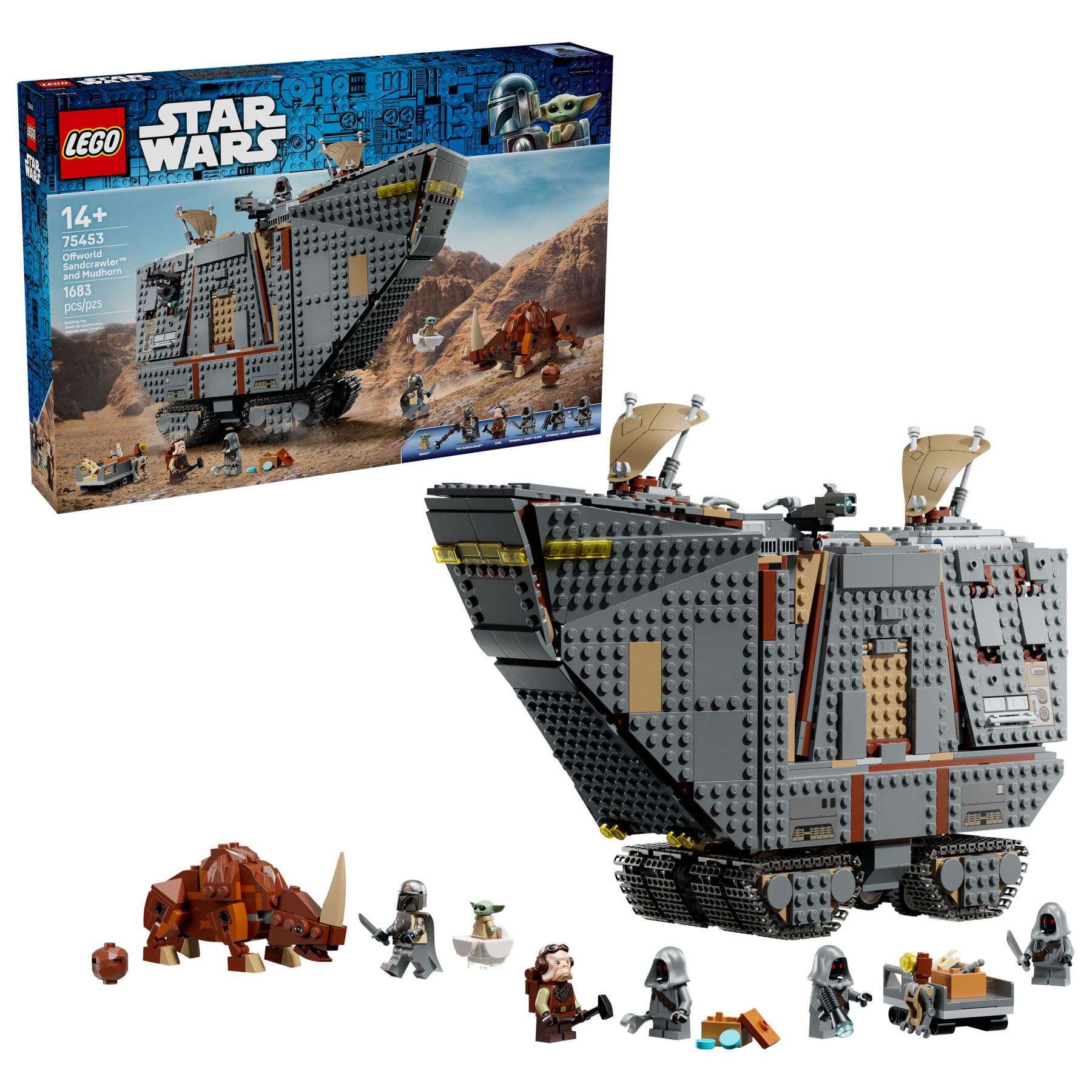 LEGO Star Wars Offworld Sandcrawler and Mudhorn Building Set 75453