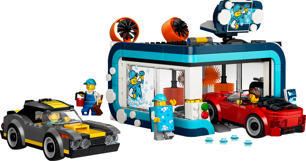 LEGO City Drive-Through Car Wash Building Set 60497
