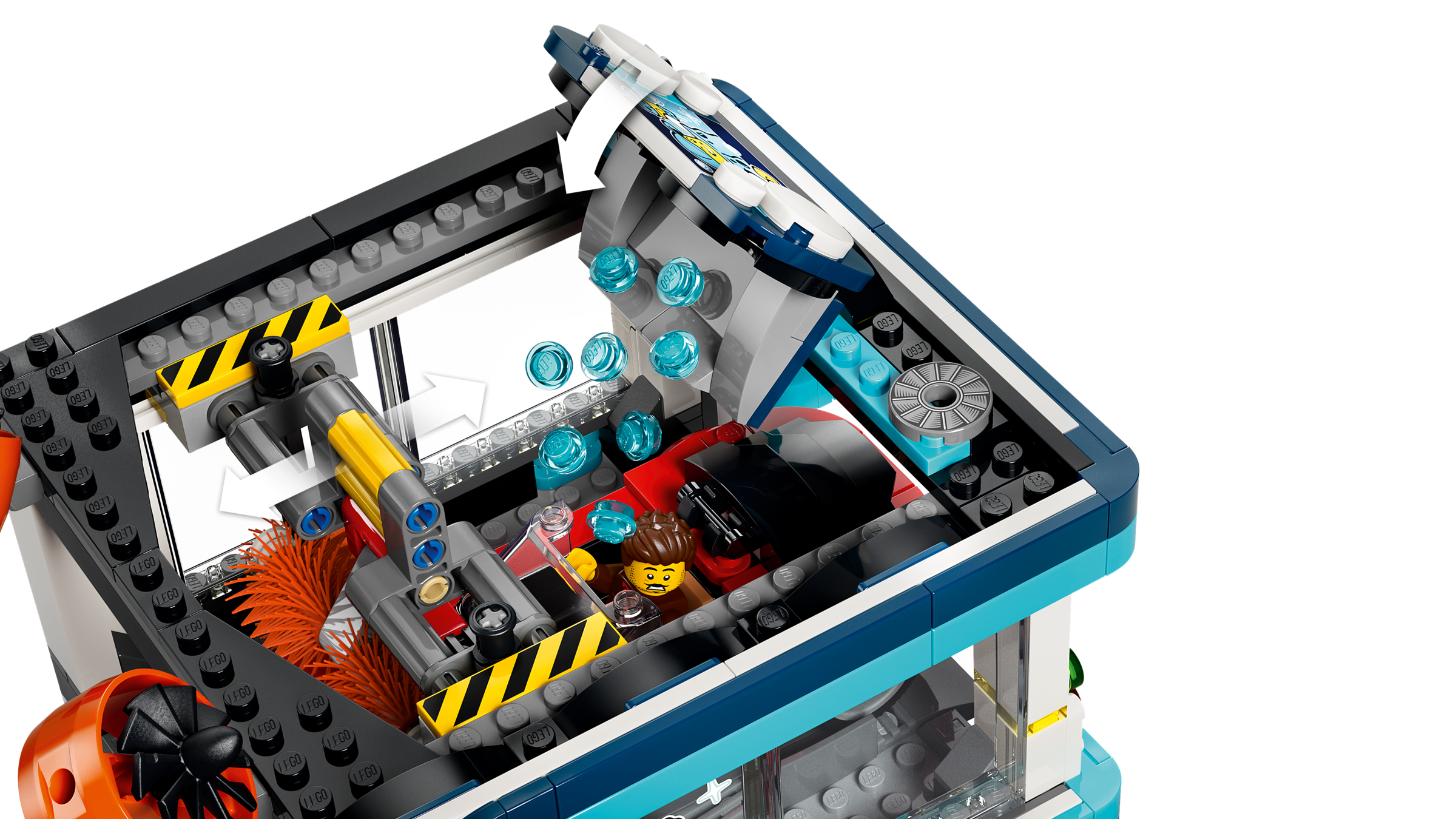 LEGO City Drive-Through Car Wash Building Set 60497