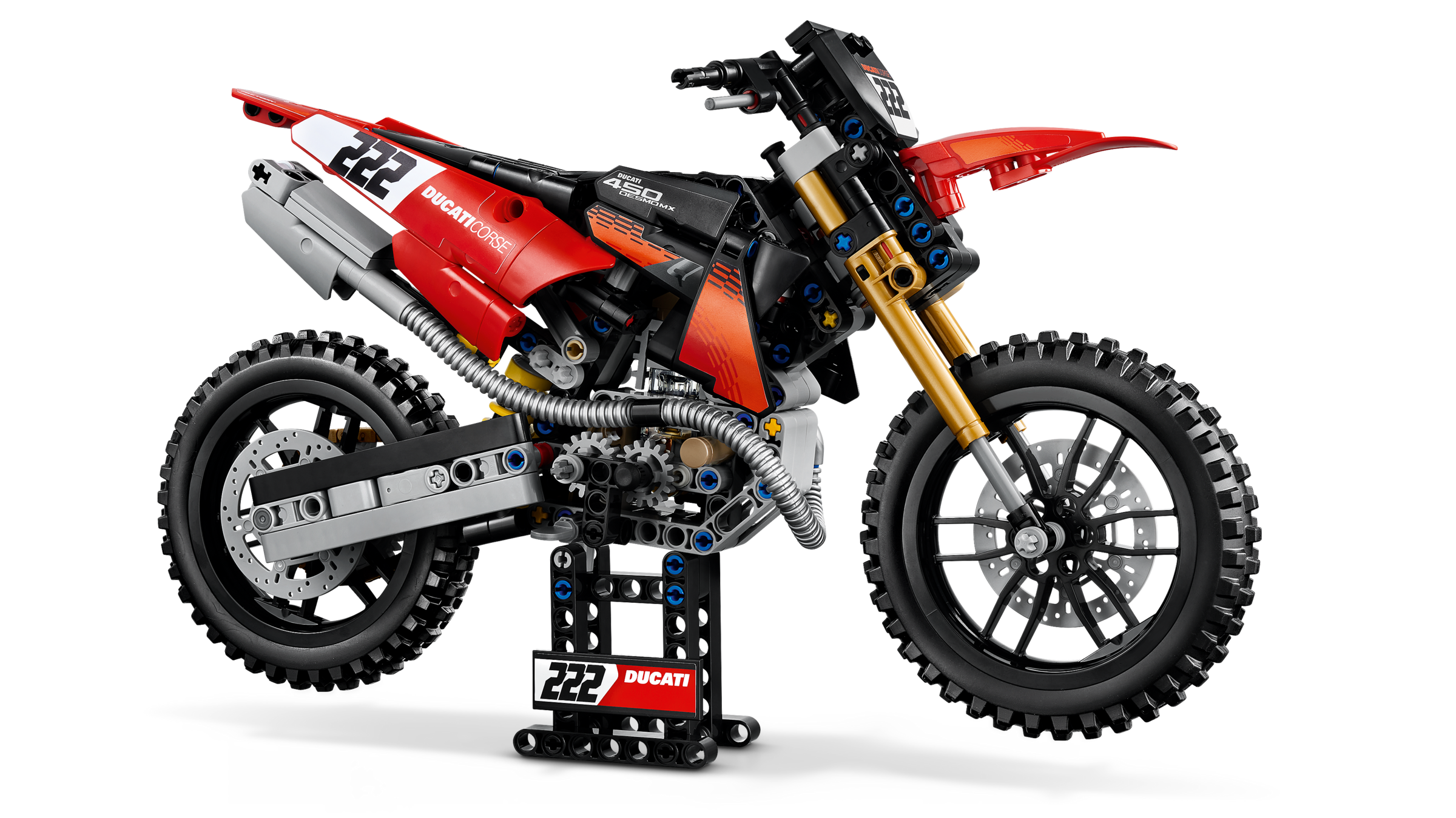 LEGO Technic Ducati Desmo450 MX Factory Motorcycle Building Set