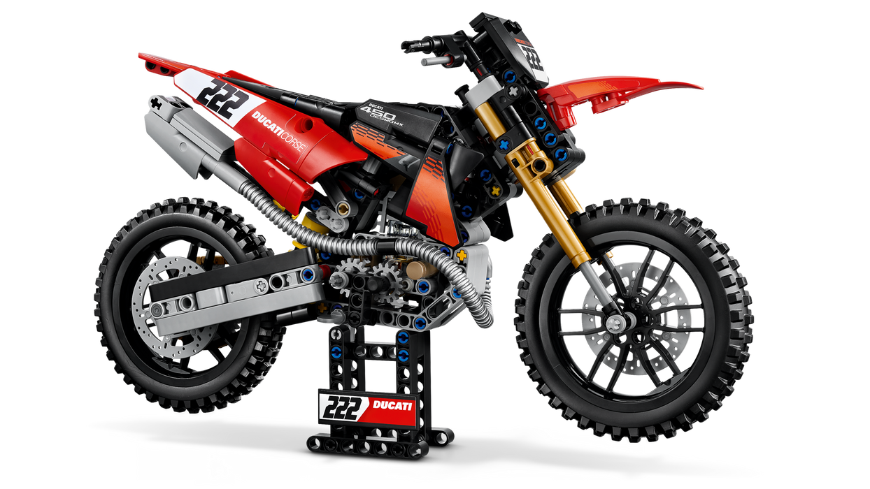 LEGO Technic Ducati Desmo450 MX Factory Motorcycle Building Set