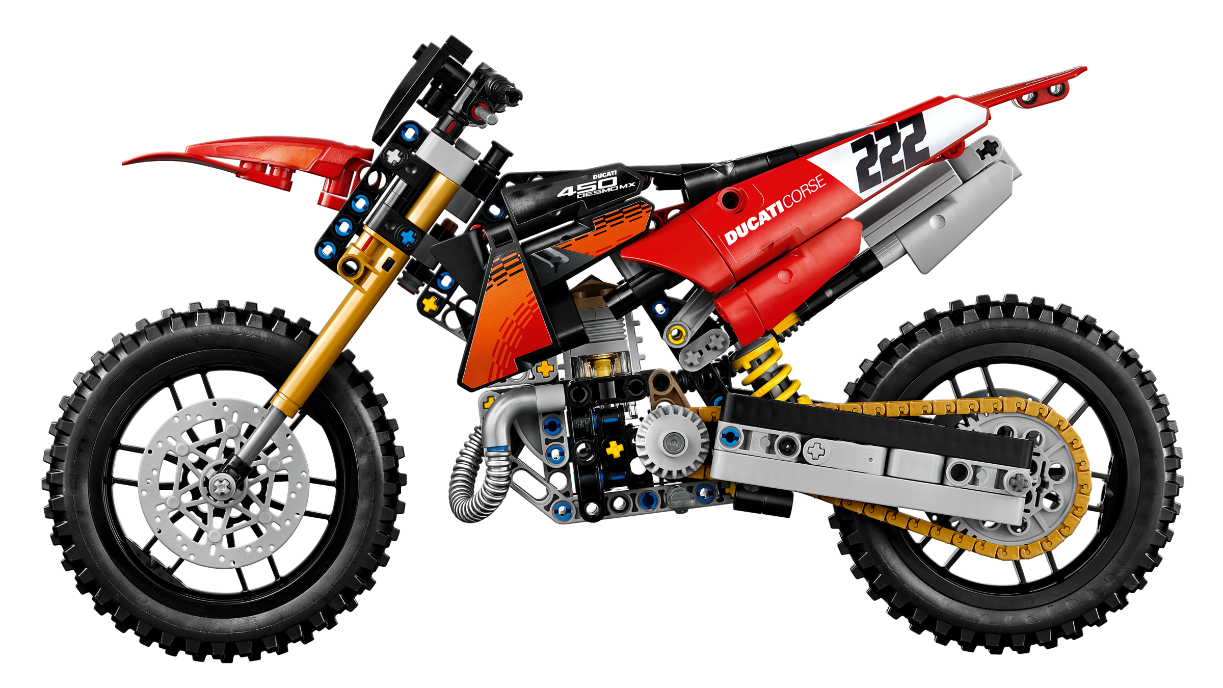 LEGO Technic Ducati Desmo450 MX Factory Motorcycle Building Set