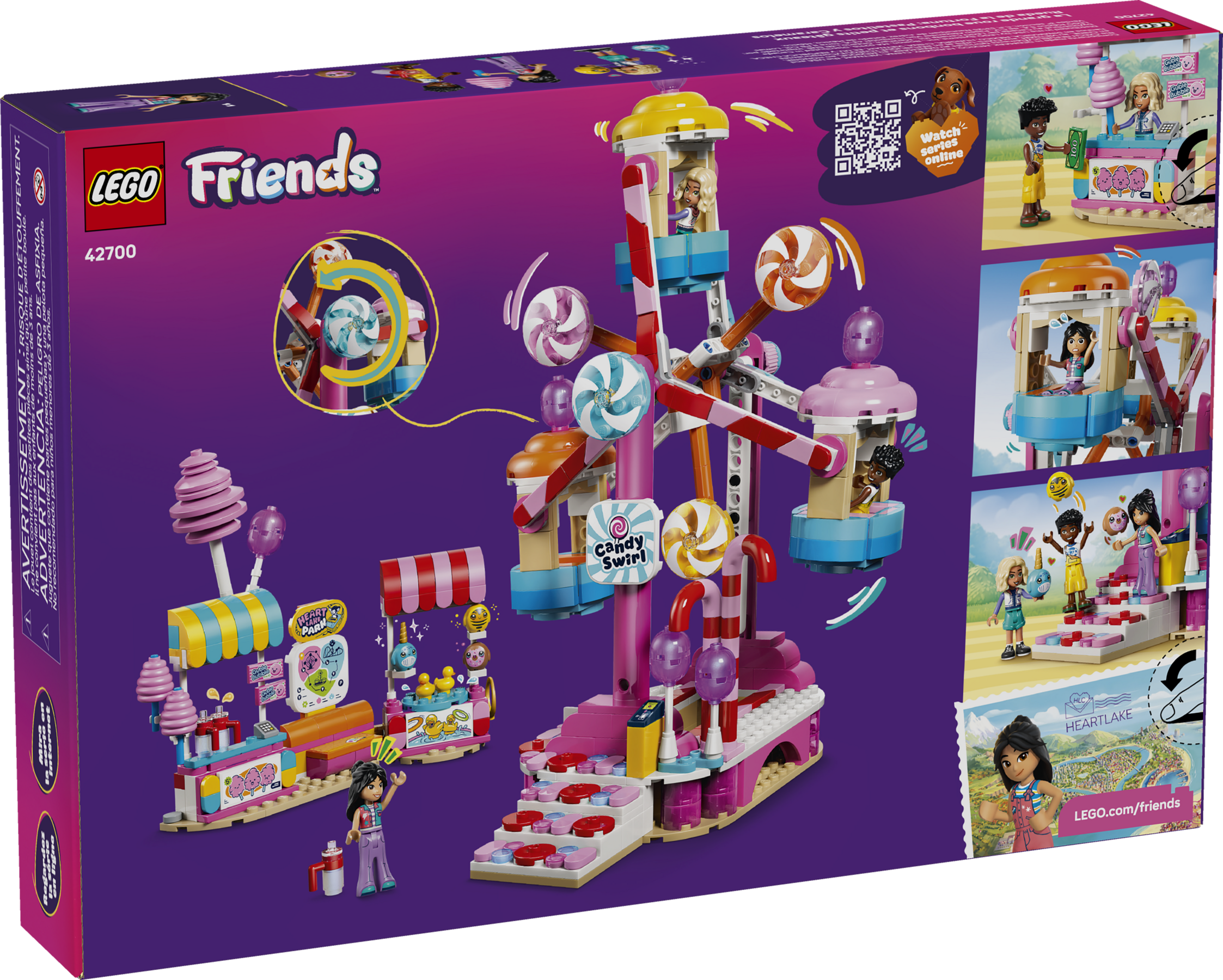LEGO Friends Candy & Cupcake Ferris Wheel Building Set 42700