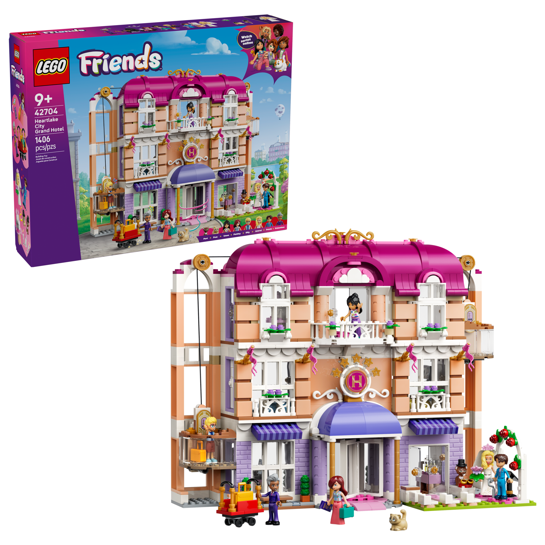 LEGO Friends Heartlake City Grand Hotel 42704 Building Set