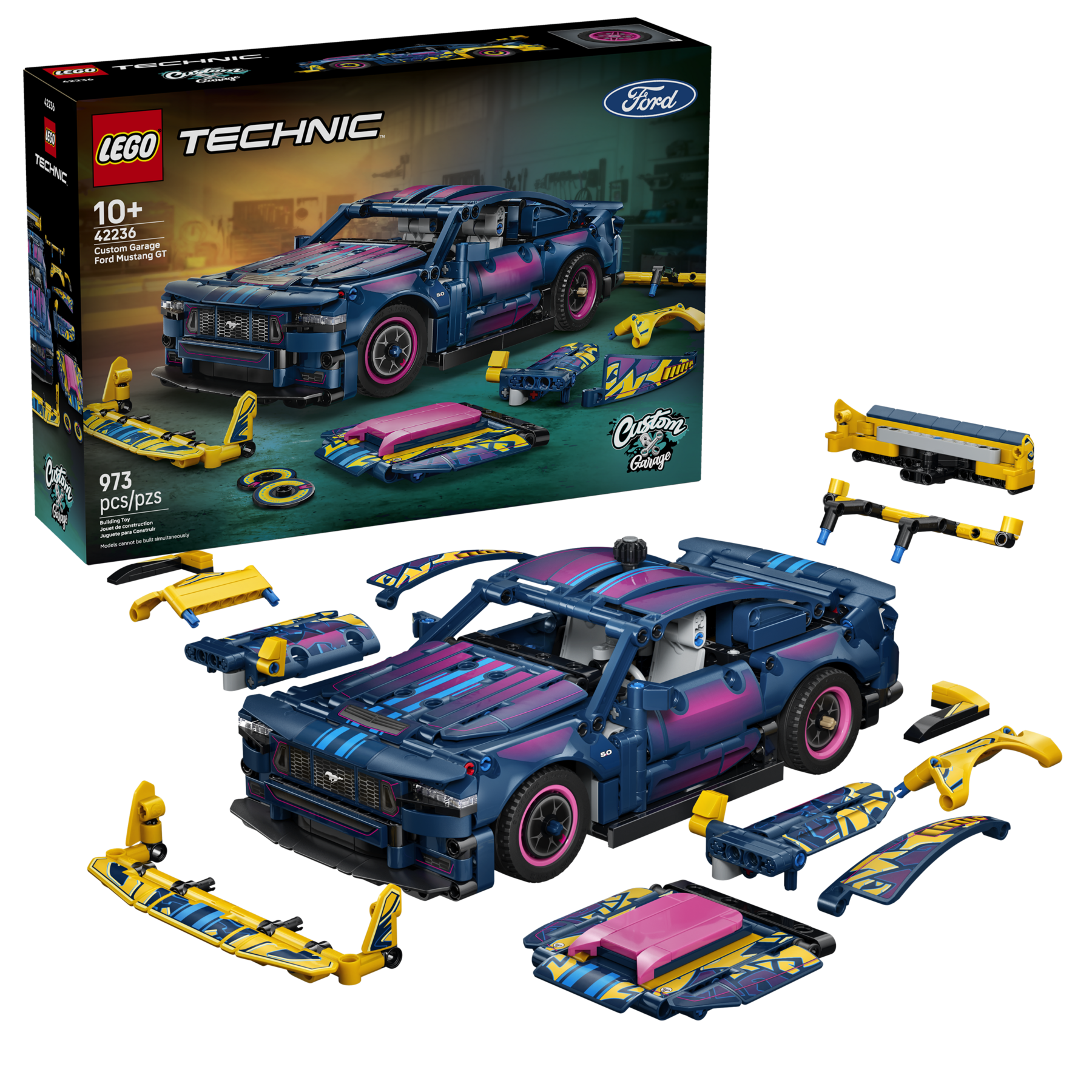 LEGO Technic Custom Garage Ford Mustang GT Car 42236