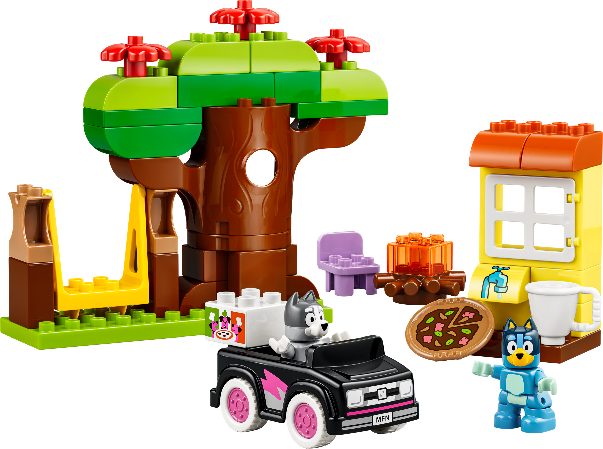 LEGO® DUPLO® Bluey Pizza Girls with Muffin 44 Piece Building Set
