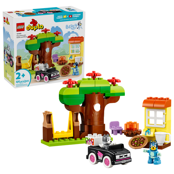 LEGO® DUPLO® Bluey Pizza Girls with Muffin 44 Piece Building Set