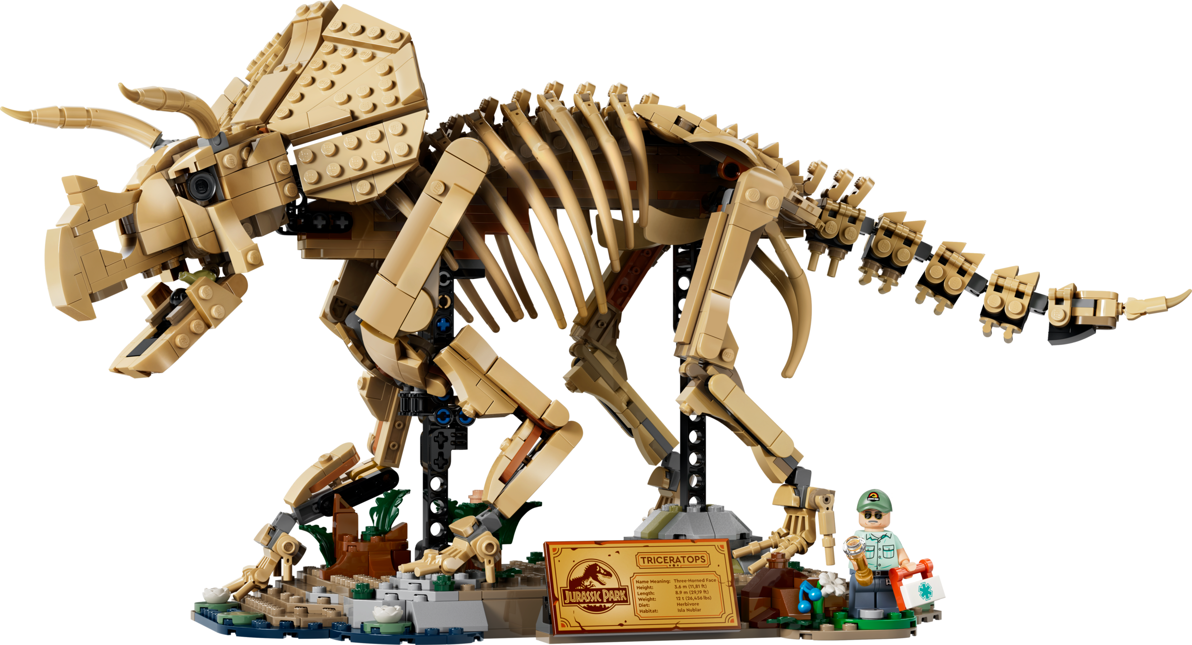 LEGO Jurassic World Dinosaur Fossils Triceratops Model Kit 77985
