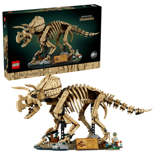 LEGO Jurassic World Dinosaur Fossils Triceratops Model Kit 77985