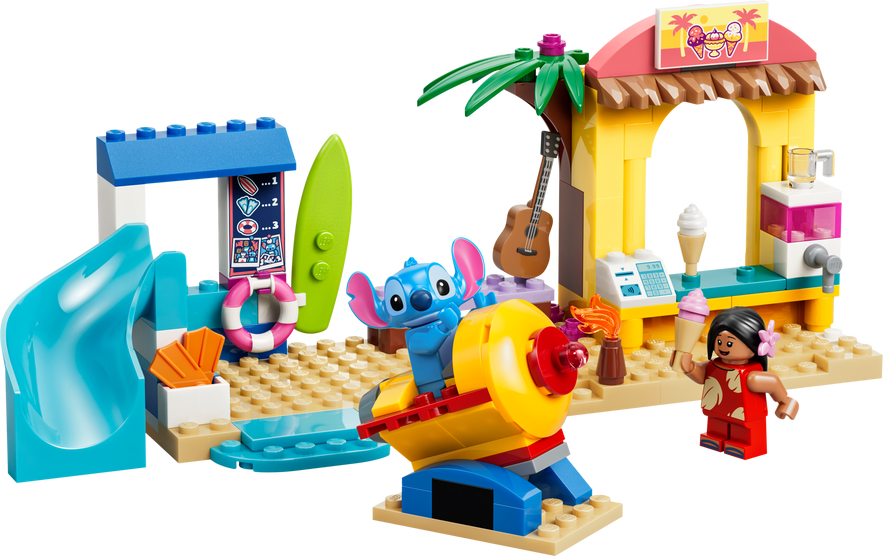 LEGO Disney Beach Fun with Lilo & Stitch Building Kit 43280
