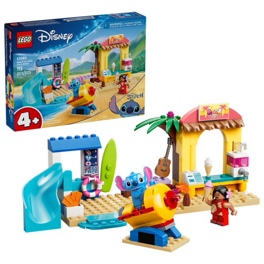 LEGO Disney Beach Fun with Lilo & Stitch Building Kit 43280