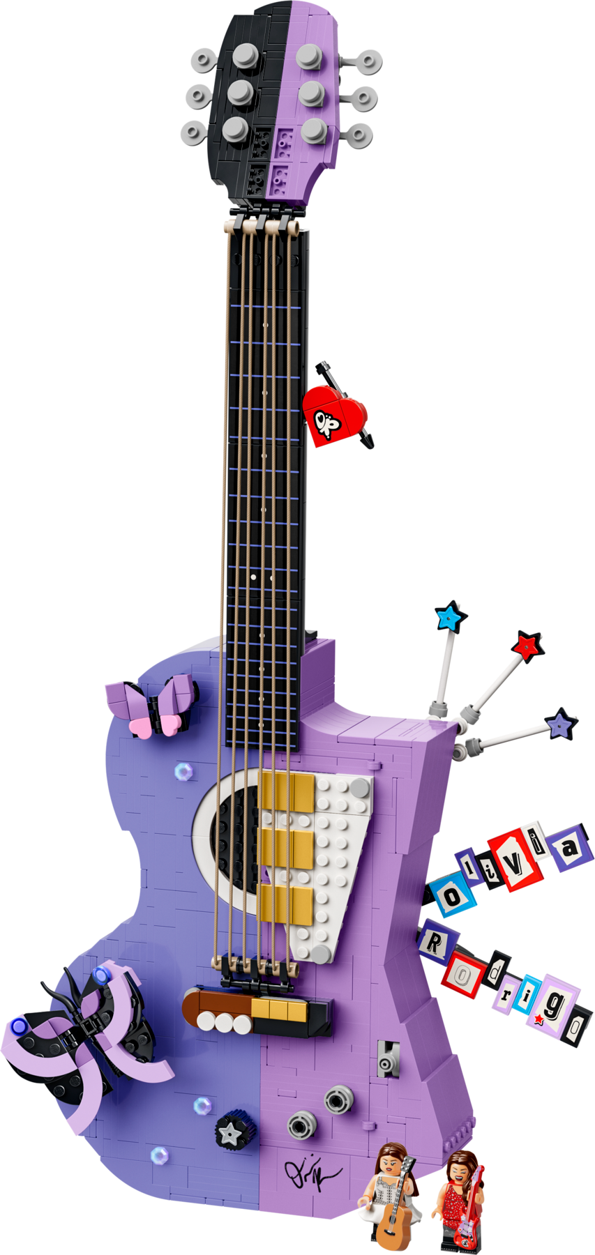 LEGO® Olivia Rodrigo's Dual Guitar Building Kit 1228 Pieces