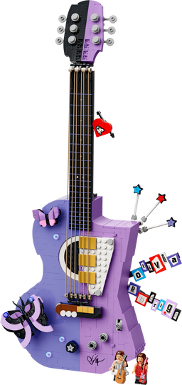 LEGO® Olivia Rodrigo's Dual Guitar Building Kit 1228 Pieces