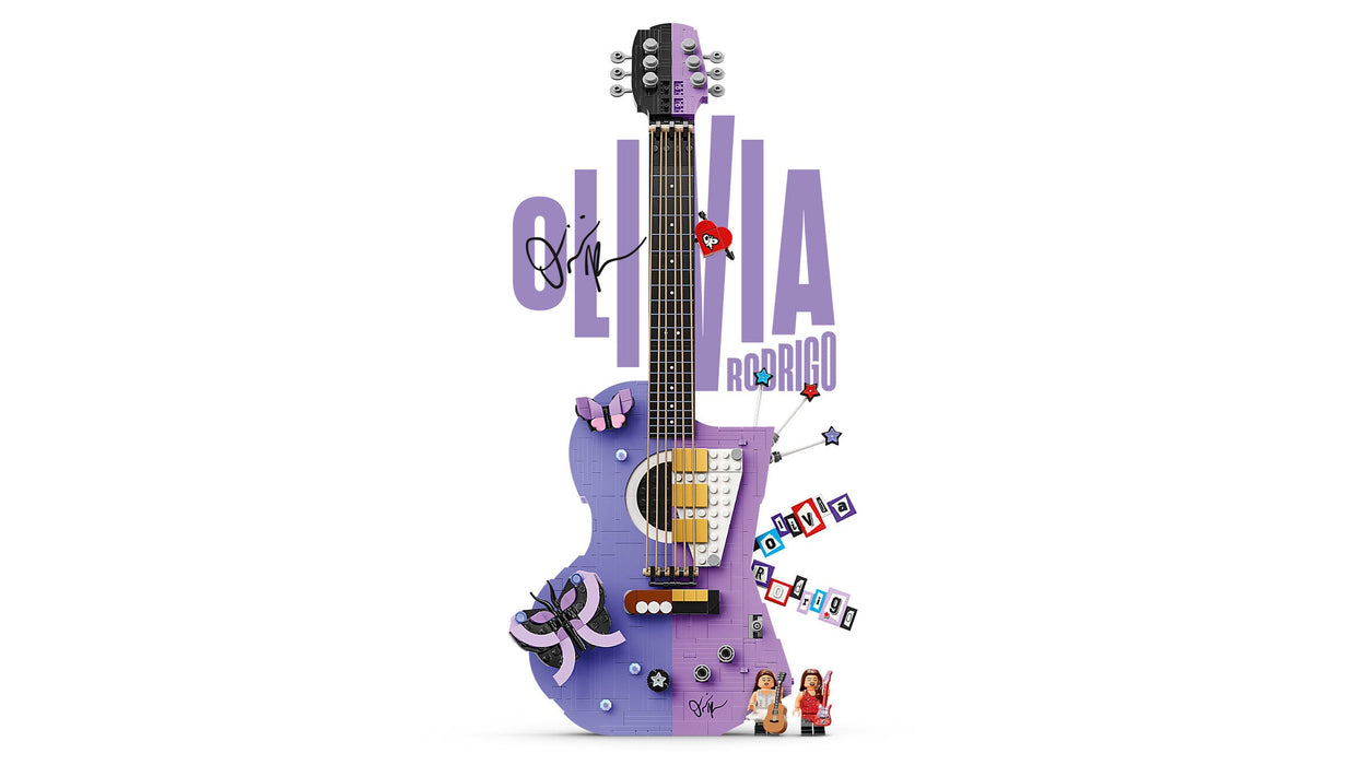 LEGO® Olivia Rodrigo's Dual Guitar Building Kit 1228 Pieces