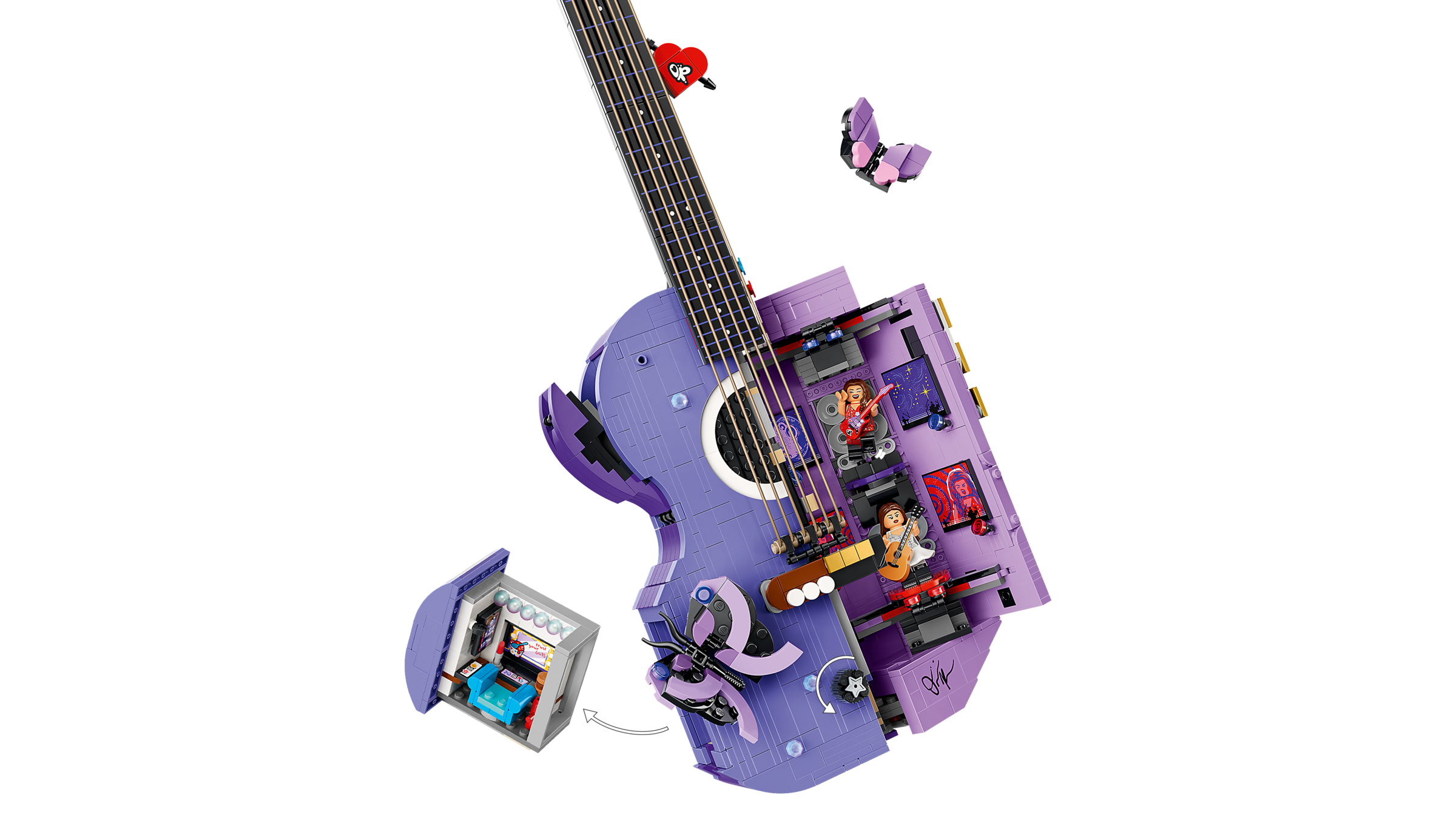 LEGO® Olivia Rodrigo's Dual Guitar Building Kit 1228 Pieces