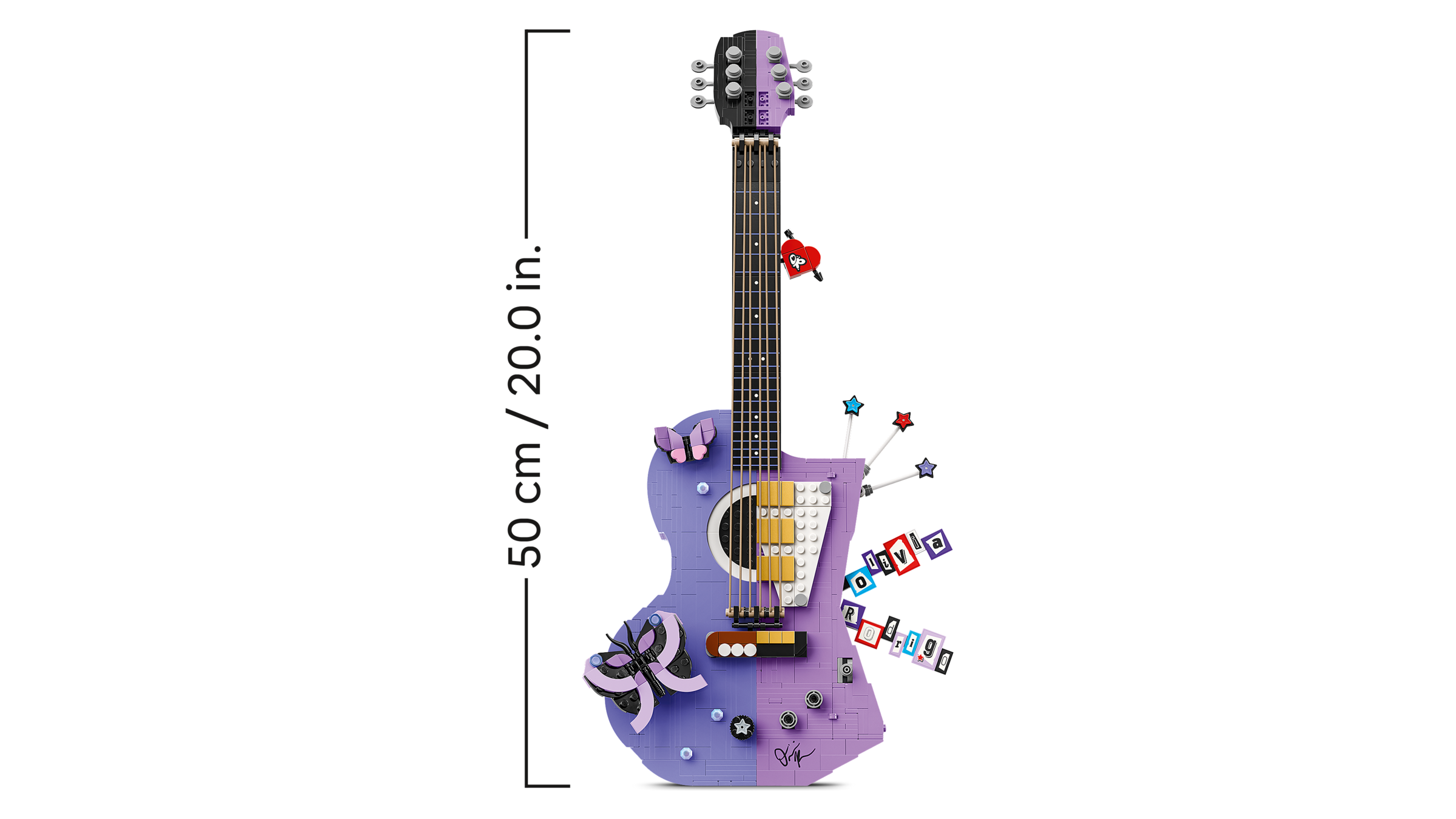 LEGO® Olivia Rodrigo's Dual Guitar Building Kit 1228 Pieces