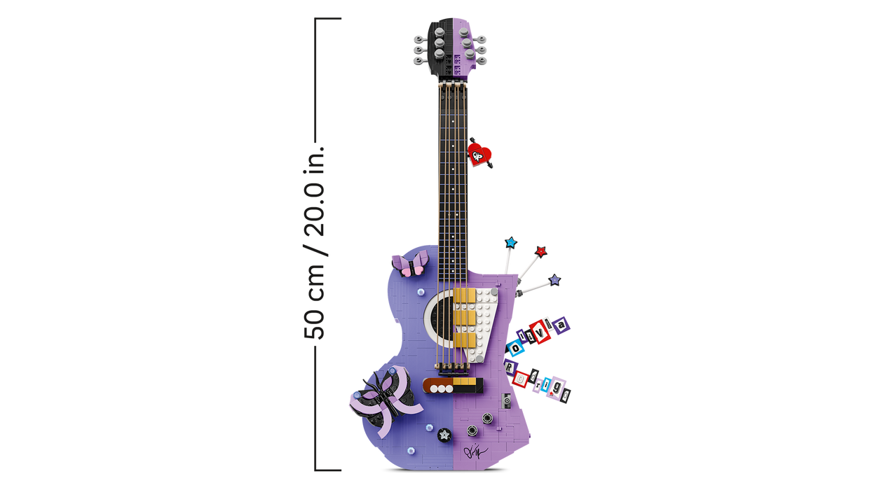 LEGO® Olivia Rodrigo's Dual Guitar Building Kit 1228 Pieces