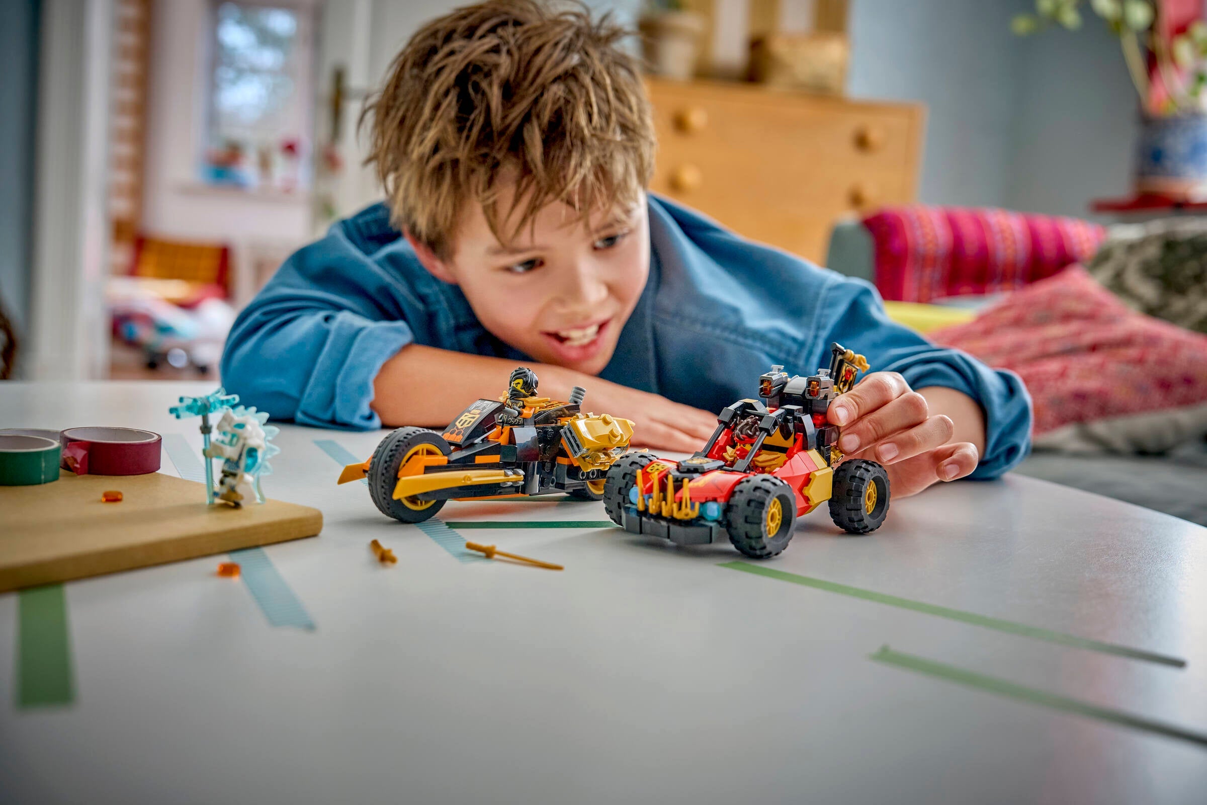 LEGO NINJAGO Kai and Cole's Combiner Vehicles Building Set 71864