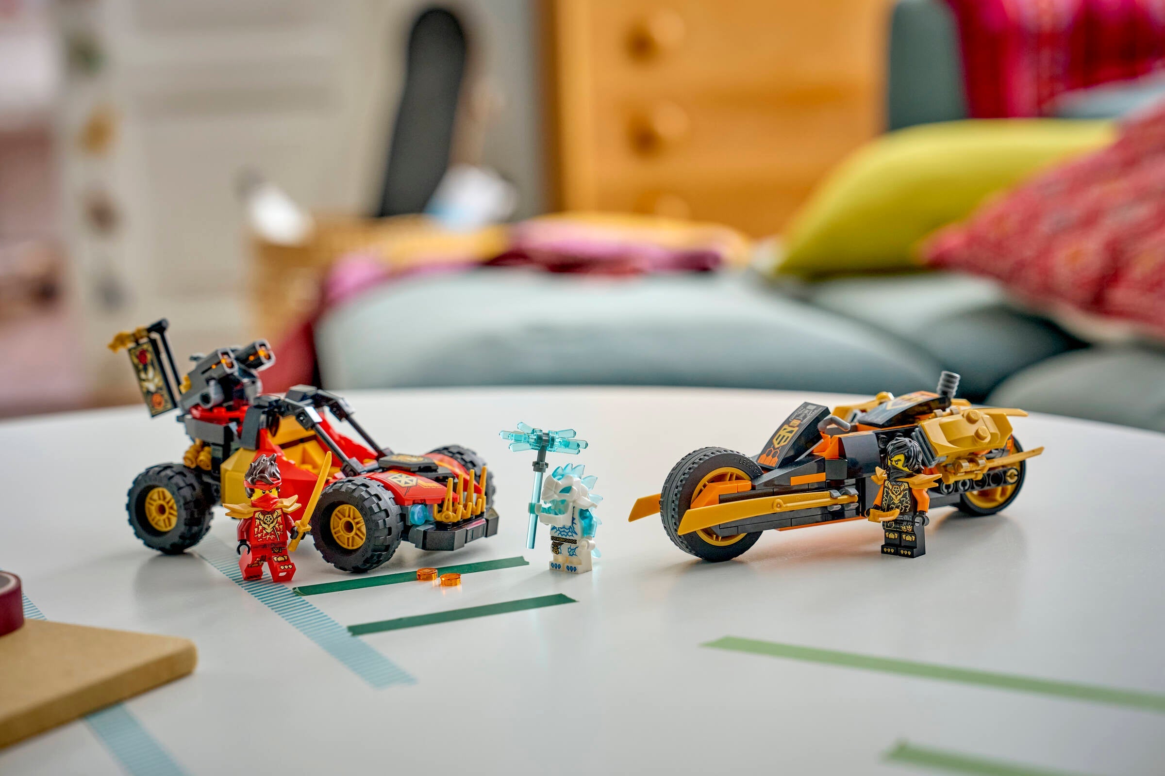 LEGO NINJAGO Kai and Cole's Combiner Vehicles Building Set 71864