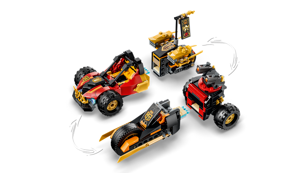 LEGO NINJAGO Kai and Cole's Combiner Vehicles Building Set 71864