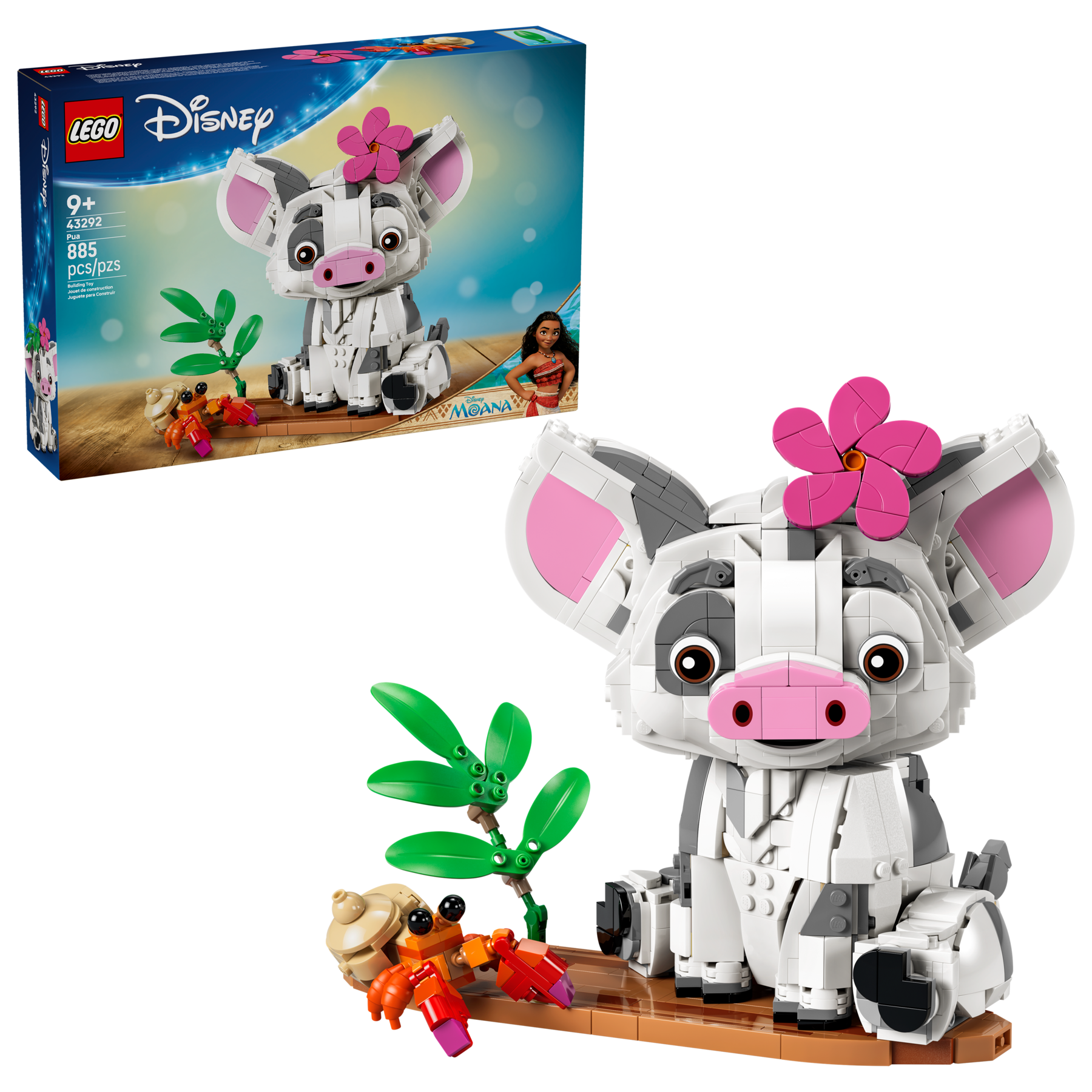 LEGO Disney Pua 43292 Building Set for Moana Fans