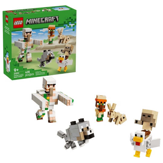 LEGO Minecraft Chicken Jockey Desert Attack Building Kit 21592