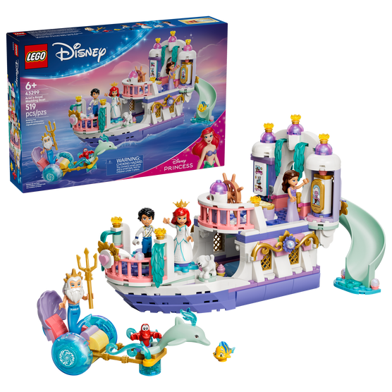 LEGO Disney Ariel's Royal Wedding Boat Building Set 43299
