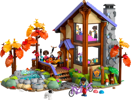 LEGO Friends Cozy Fall Forest Cabin Building Set 42705