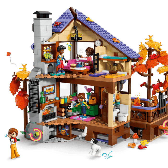 LEGO Friends Cozy Fall Forest Cabin Building Set 42705