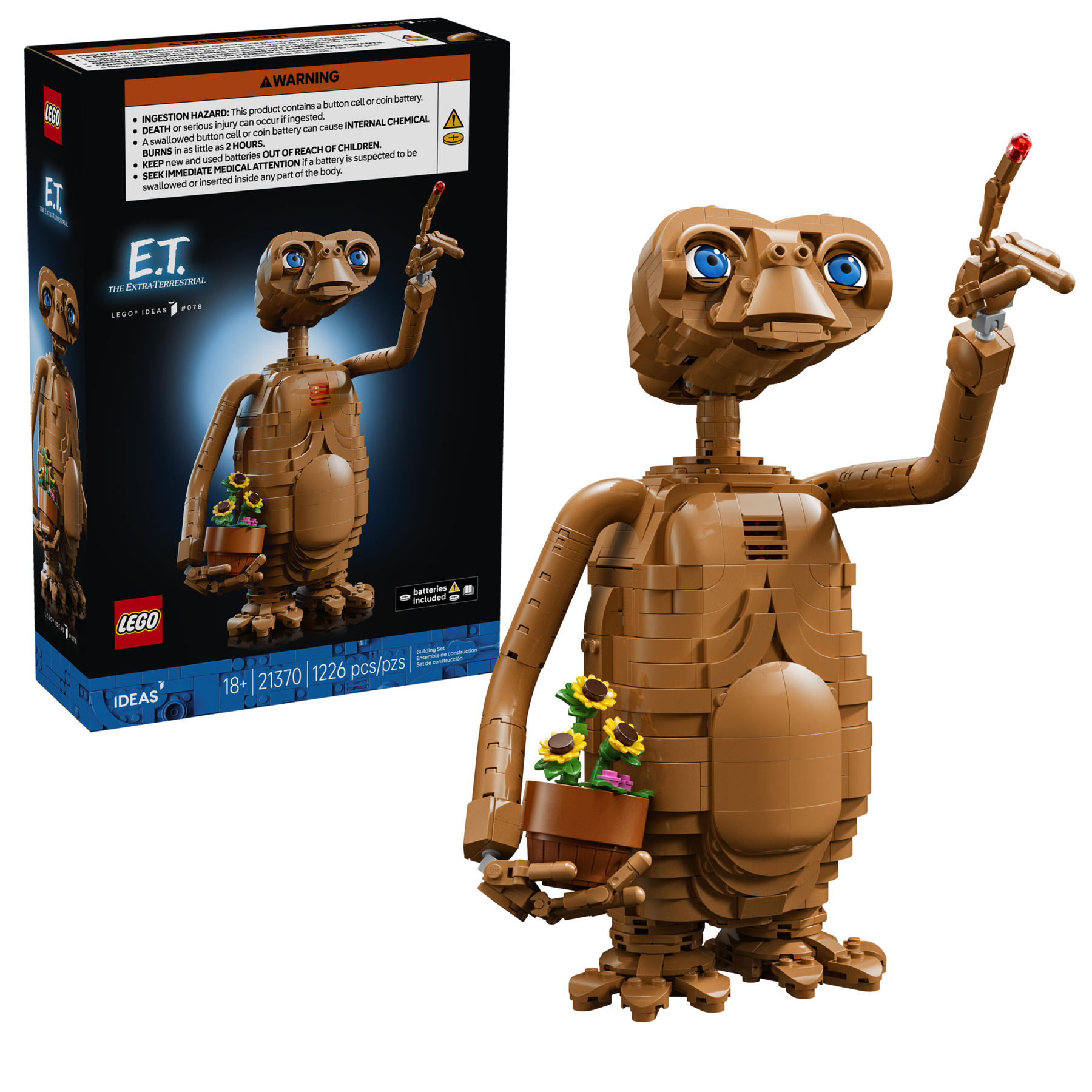 LEGO Ideas E.T. the Extra-Terrestrial Building Set 1226 Pieces