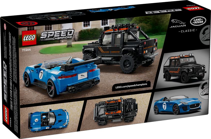 LEGO Speed Champions Jaguar Project 7 & Land Rover Defender 740 Pieces
