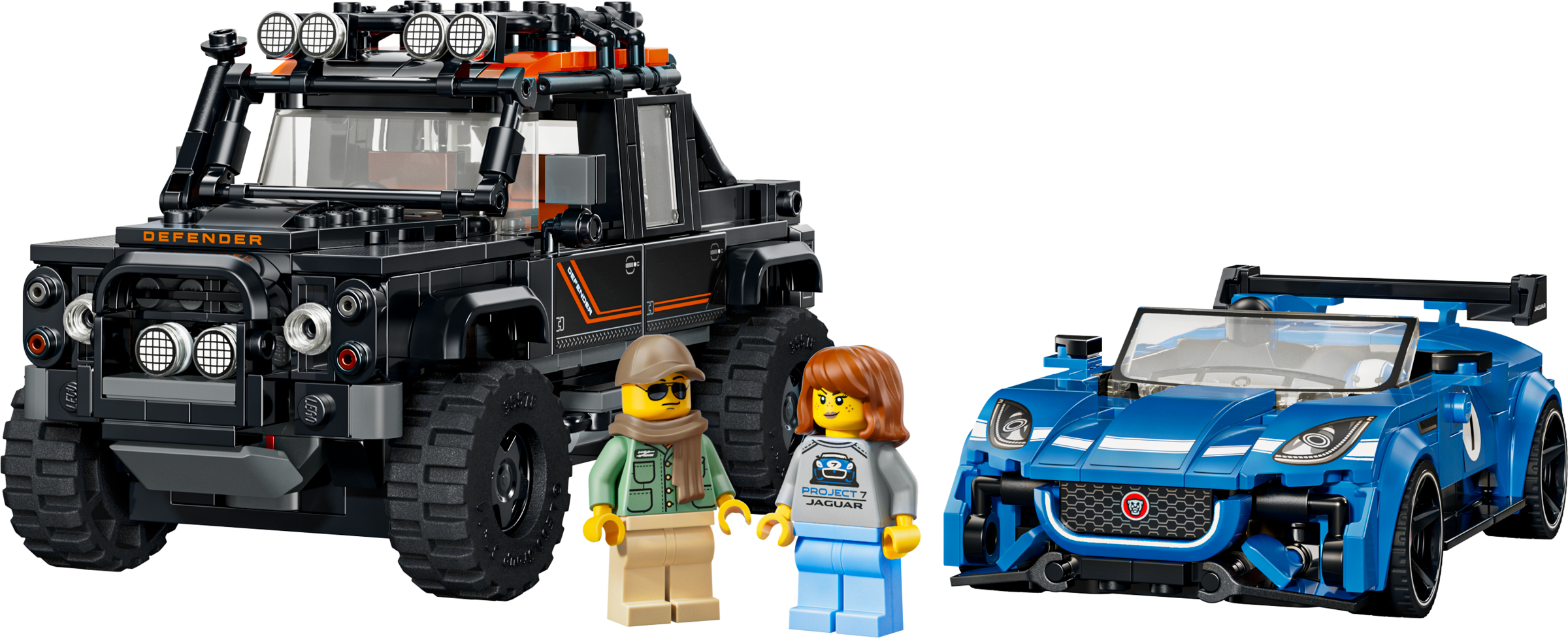 LEGO Speed Champions Jaguar Project 7 & Land Rover Defender 740 Pieces