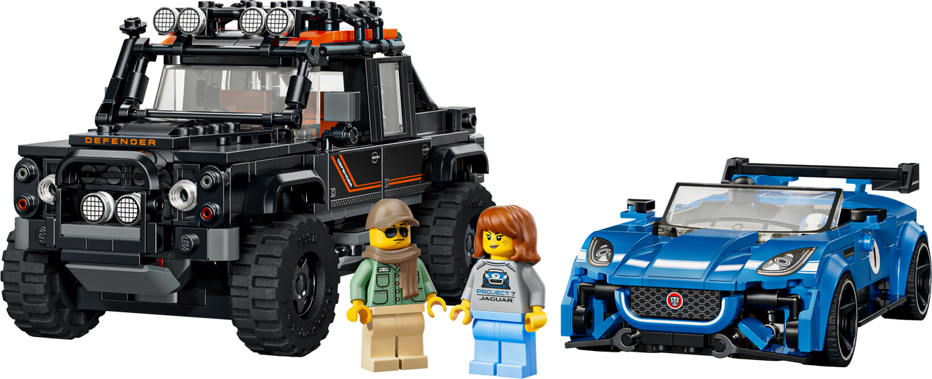 LEGO Speed Champions Jaguar Project 7 & Land Rover Defender 740 Pieces