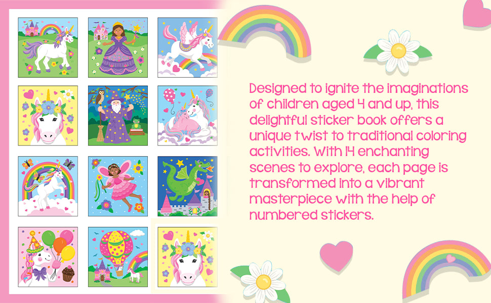 My First Color By Sticker Book Unicorns and More