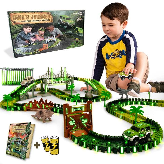 Dino's Journey Glow In The Dark Toy Track Set