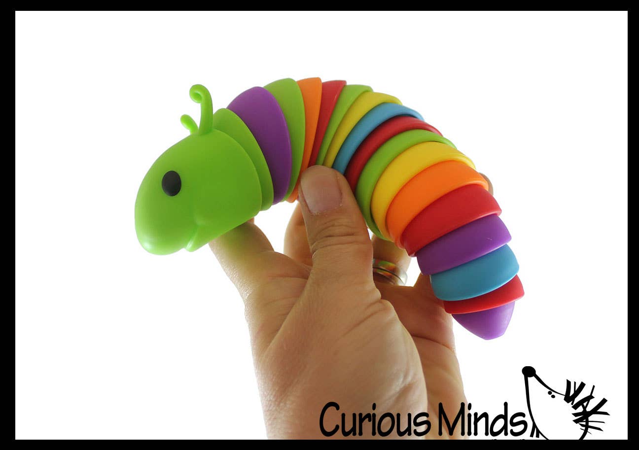 Single Fidget Caterpillar -Large Articulated Jointed Moving Slug