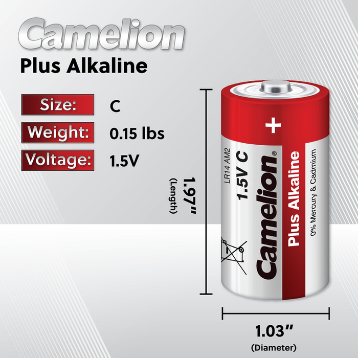 C Alkaline 2/ Pack