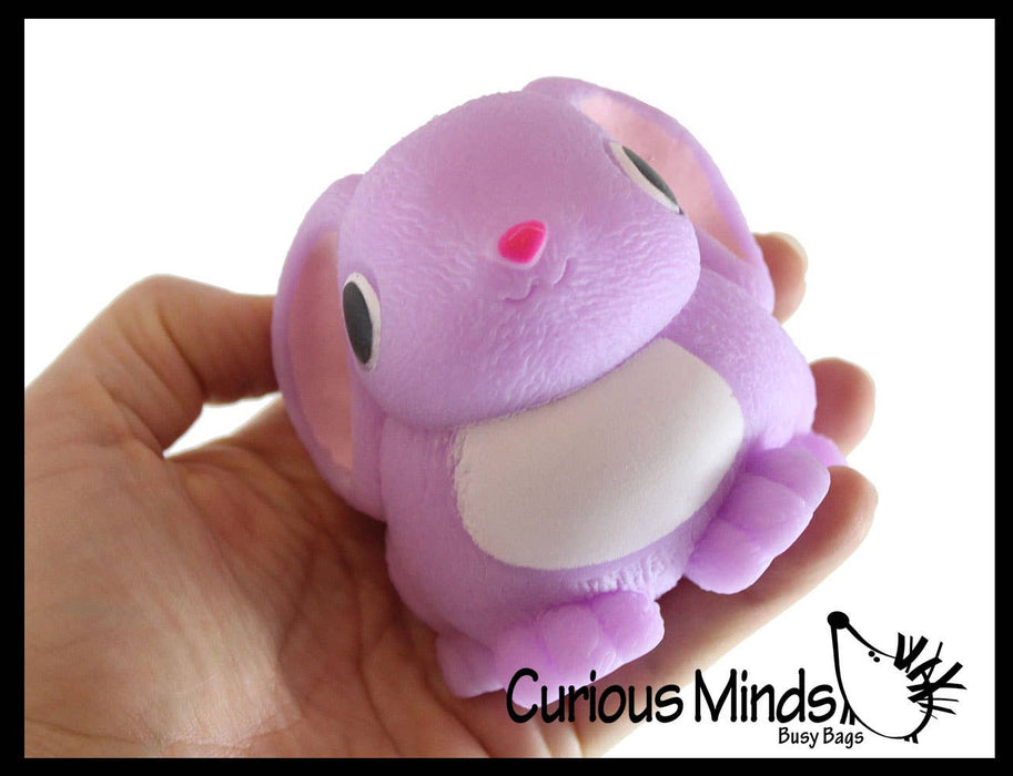 Large Bunny Rabbit Soft Fluff Doh - Filled Squeeze Stress