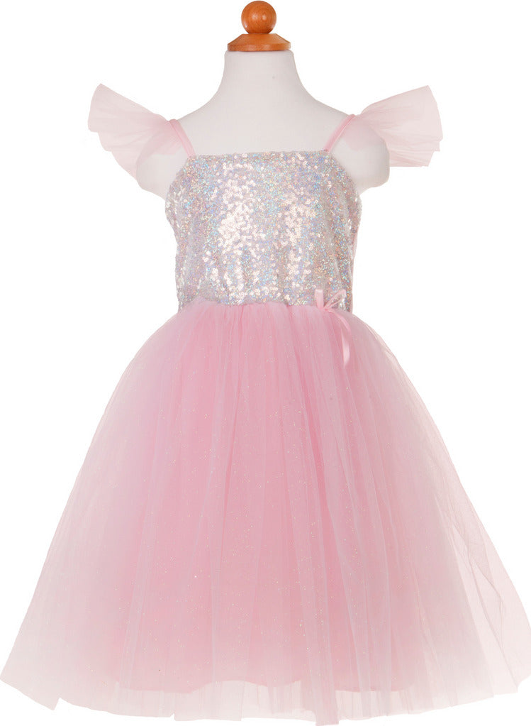3-4 Sequin Silver Dress
